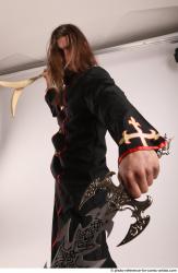 JAKUB PREACHER STANDING POSE WITH SWORD AND SPEAR